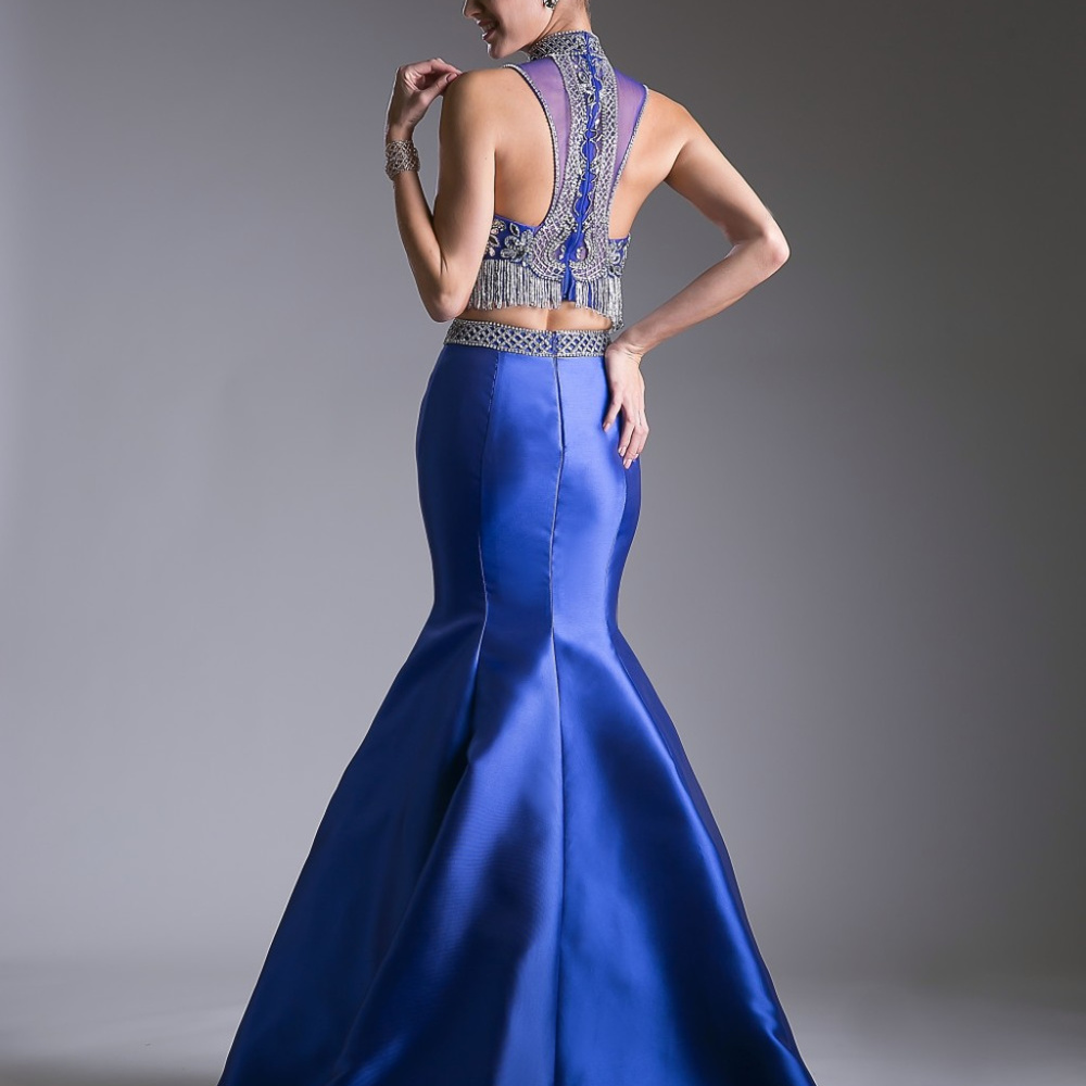 NEW Beaded Bodice 2 Piece Mermaid Dress CD84016 - Picture 2 of 3